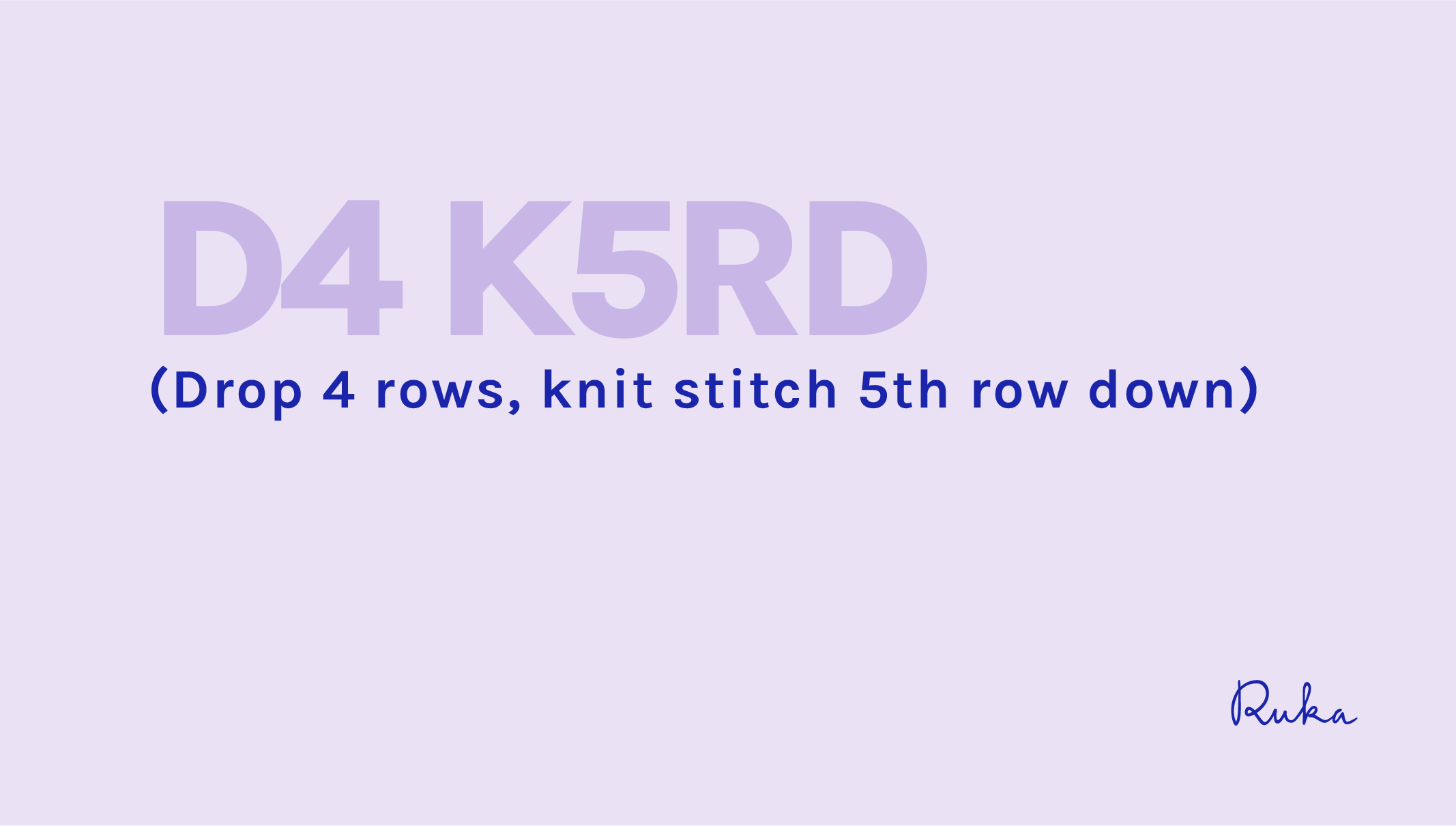 Load video: In this video, I demonstrate how to do the drop stitch in the bottom skirting of the Ruka Orchid vest pattern. The abbreviation in the pattern is D4 k5rd.