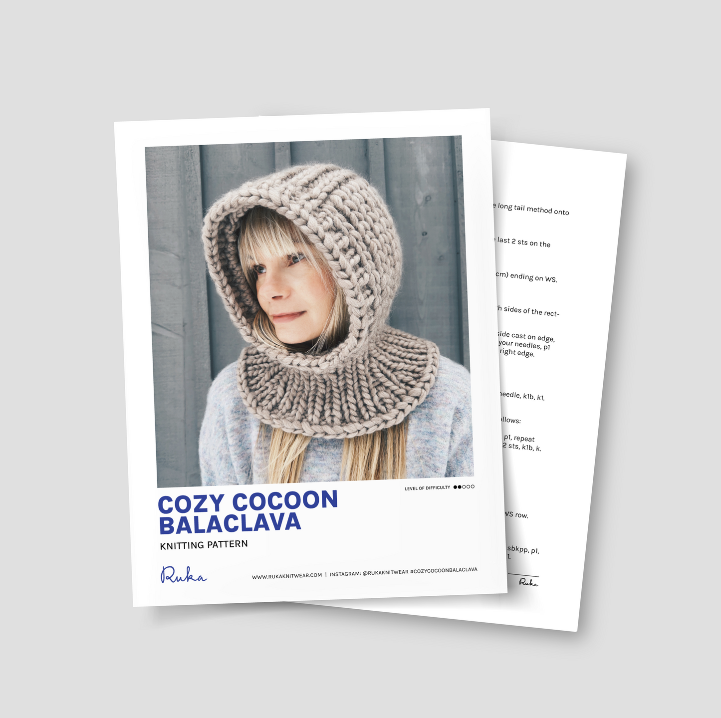 Cozy Cocoon Balaclava Knitting Pattern